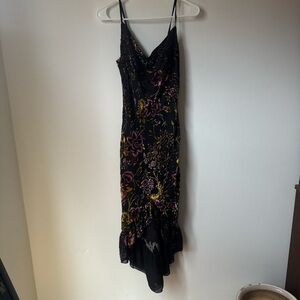 Betsey Johnson Black Dress with Floral Design